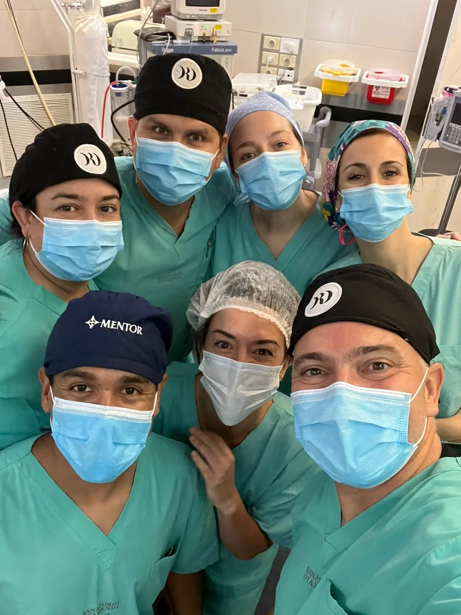 Surgical team in an operating room in Buenos Aires